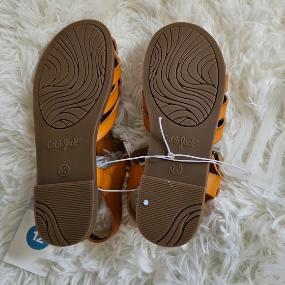 CAT & JACK SANDALS SIZE 12 FOR KIDS COGNAC - Picture 4 of 4